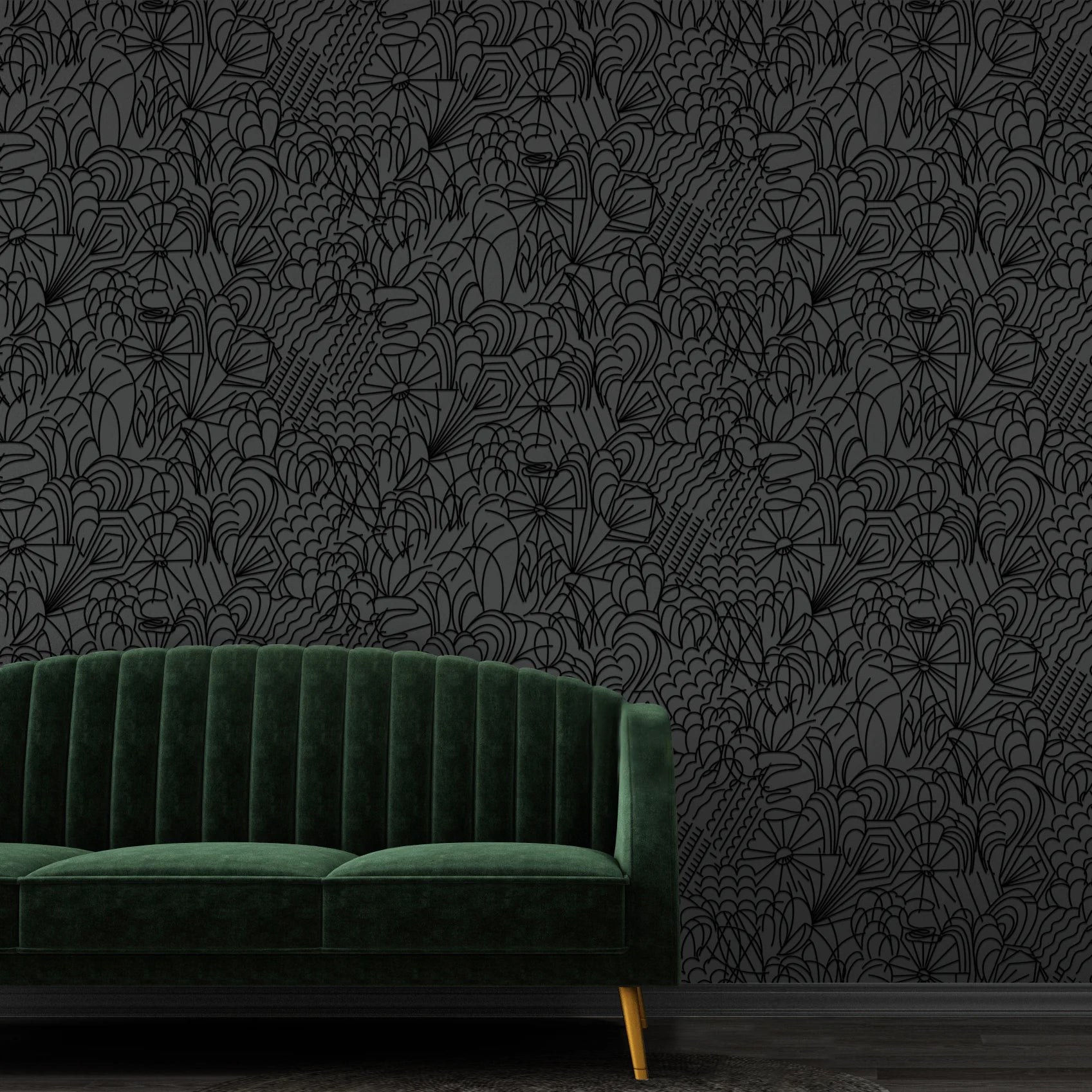 Pop Flock Wallpaper by Erica Wakerly