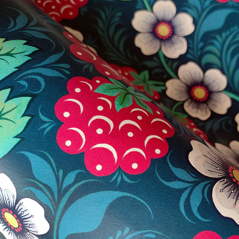 Raspberry Blues Wallpaper