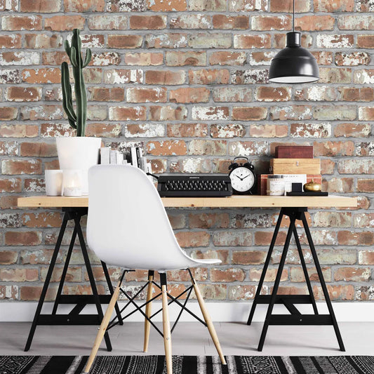 Real Red Brick Wallpaper by Woodchip & Magnolia