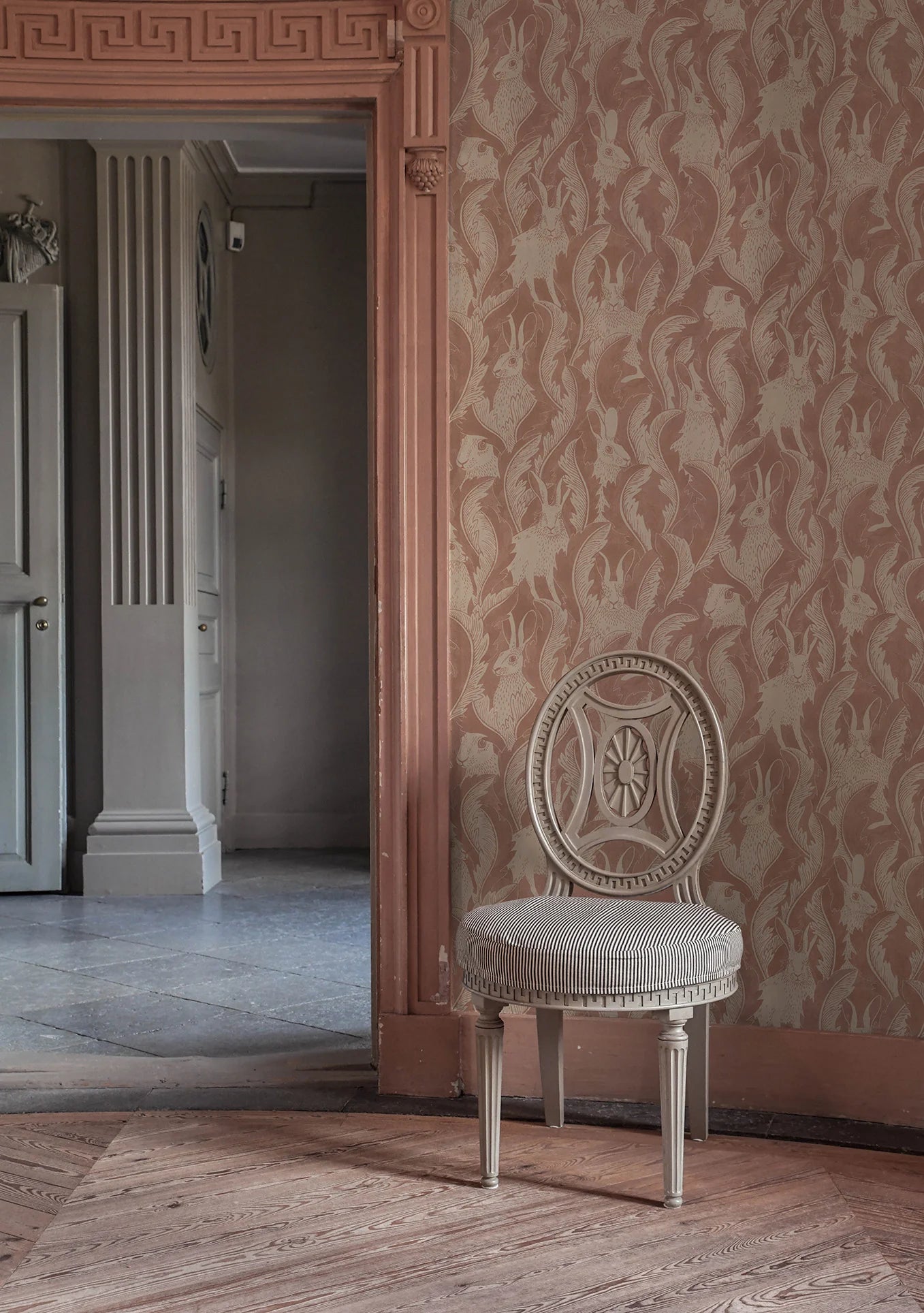 Hares in Hiding Wallpaper by Långelid Von Brömssen