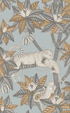 Slate & White Mica on Print Room Blue