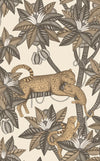 Soot & Metallic gold on Linen