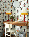 Mickey Stripe Wallpaper by Sanderson
