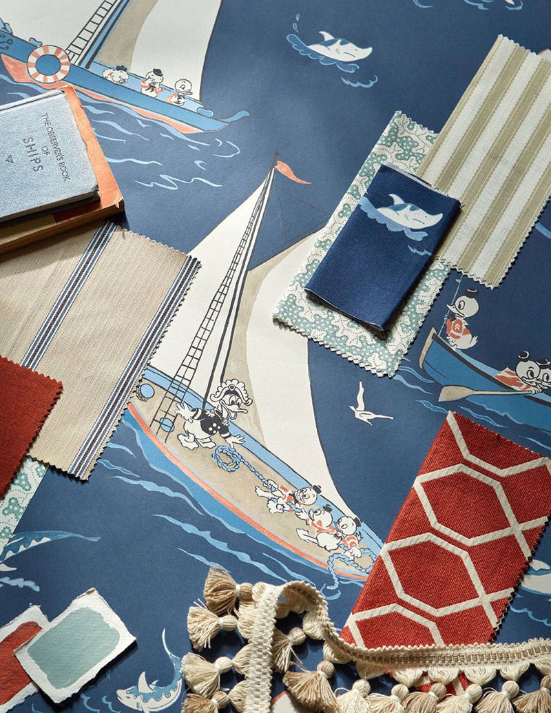 Donald Nautical Wallpaper by Sanderson