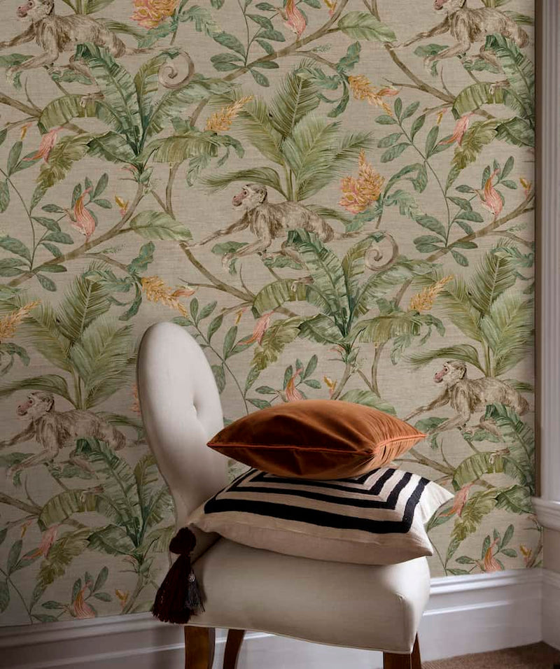 Capuchin Wallpaper by Sidney Paul & Co