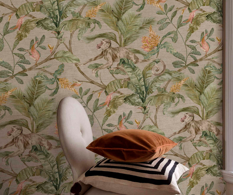 Capuchin Wallpaper by Sidney Paul & Co