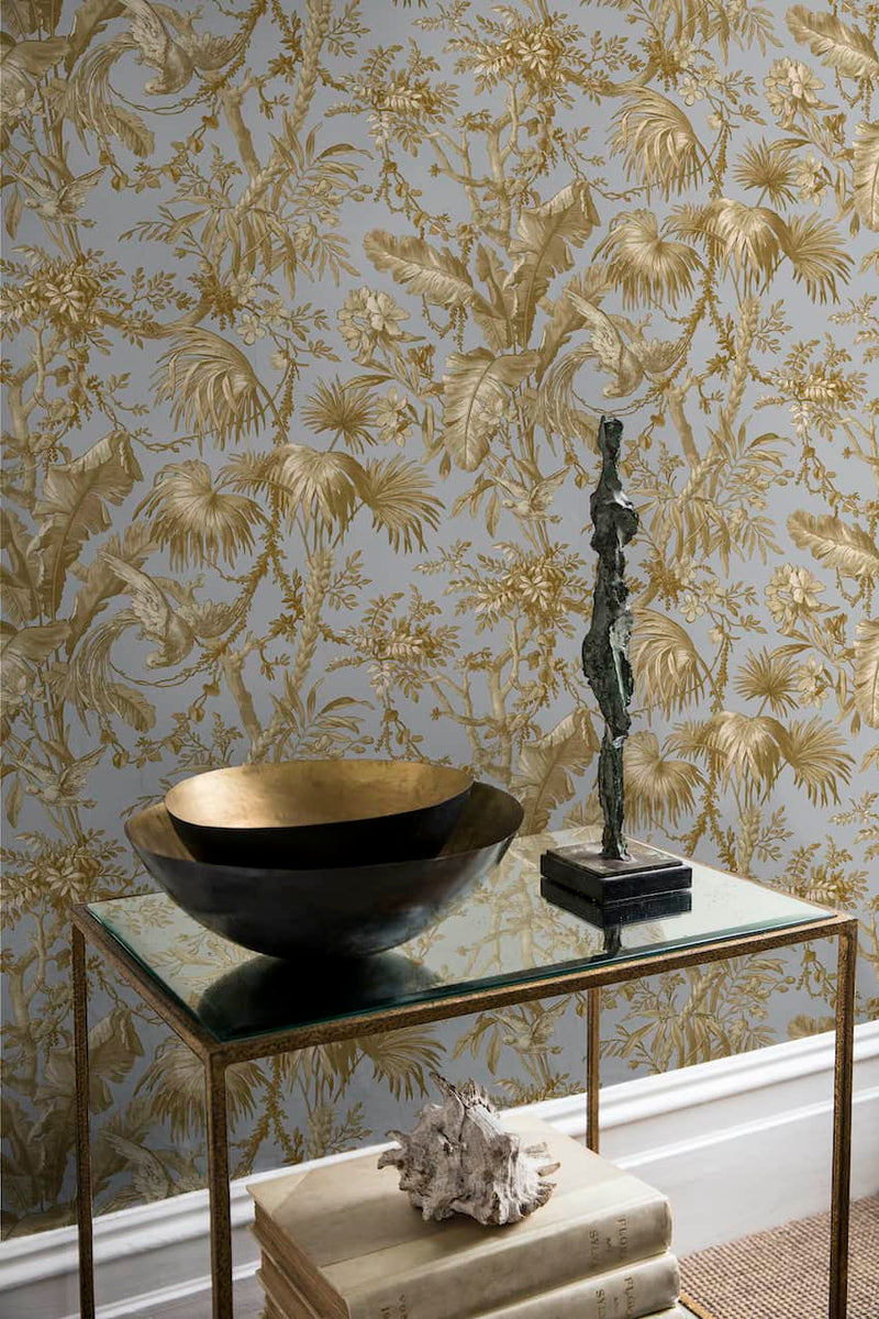 The Lost Gardens Toile Wallpaper by Sidney Paul & Co