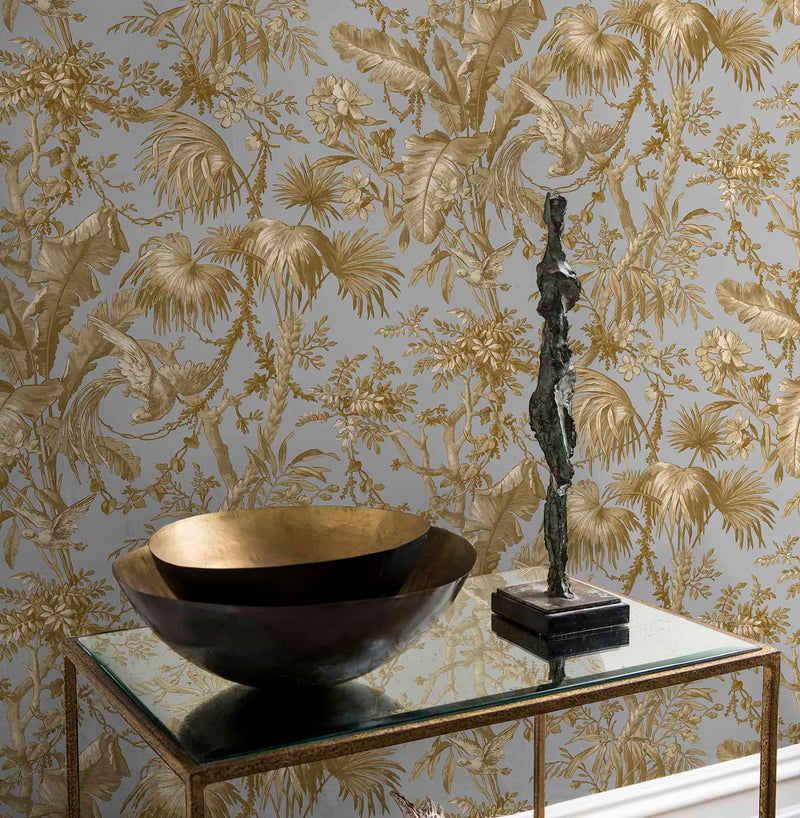 The Lost Gardens Toile Wallpaper by Sidney Paul & Co