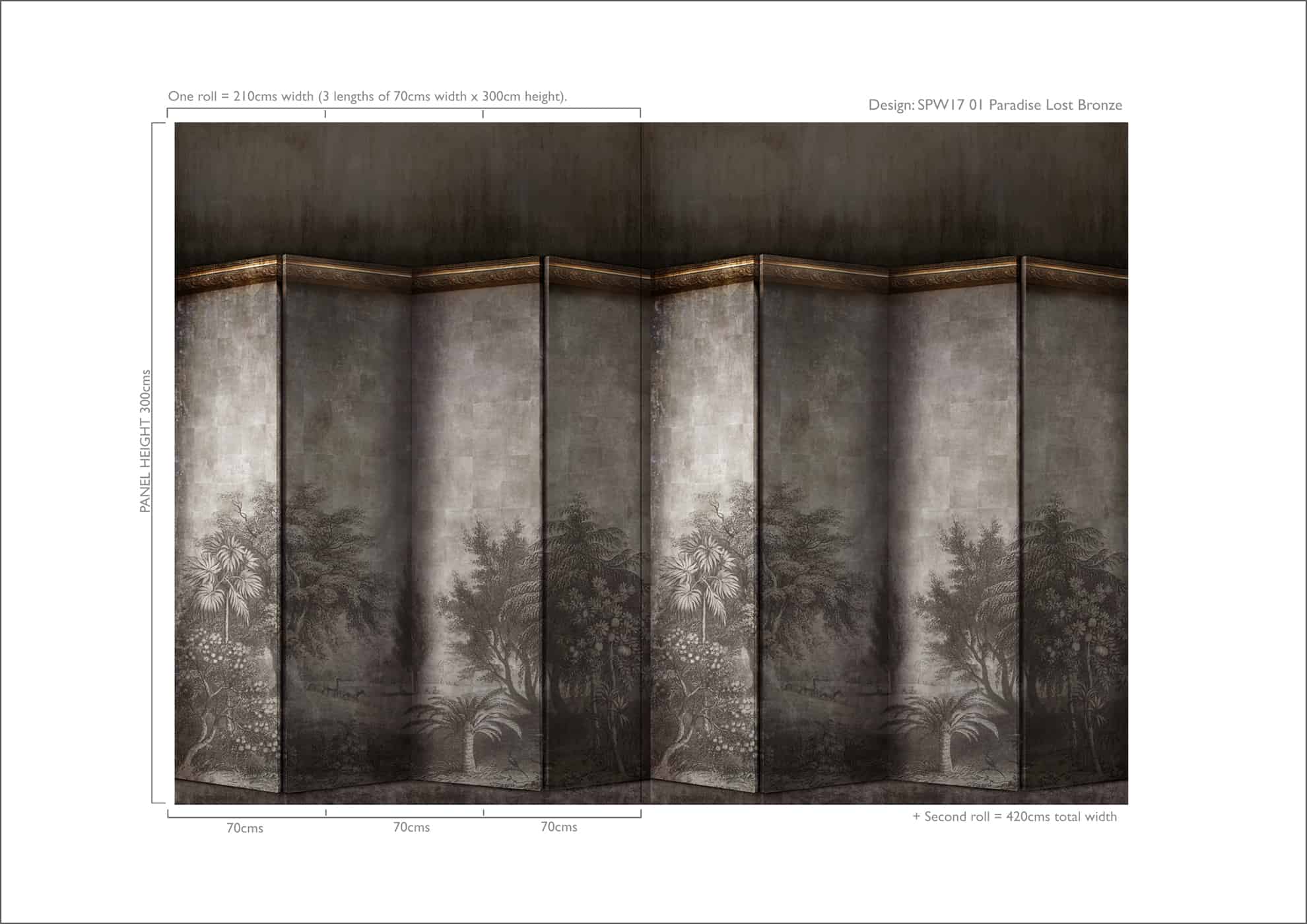 Paradise Lost Wallpaper by Sidney Paul & Co
