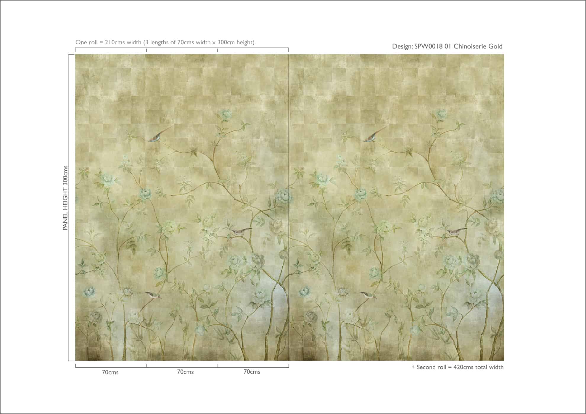 Chinoiserie Wallpaper by Sidney Paul & Co