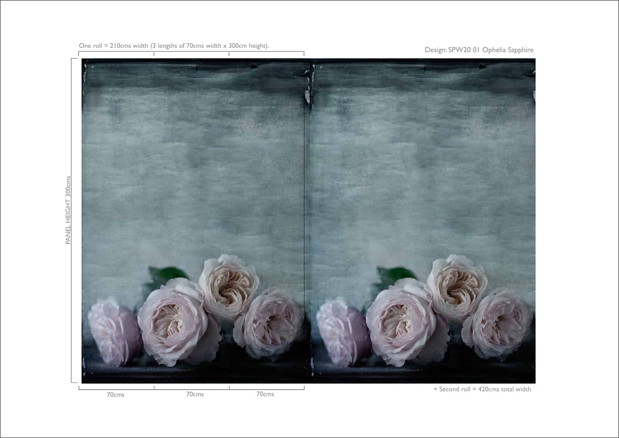 Ophelia Wallpaper by Sidney Paul & Co