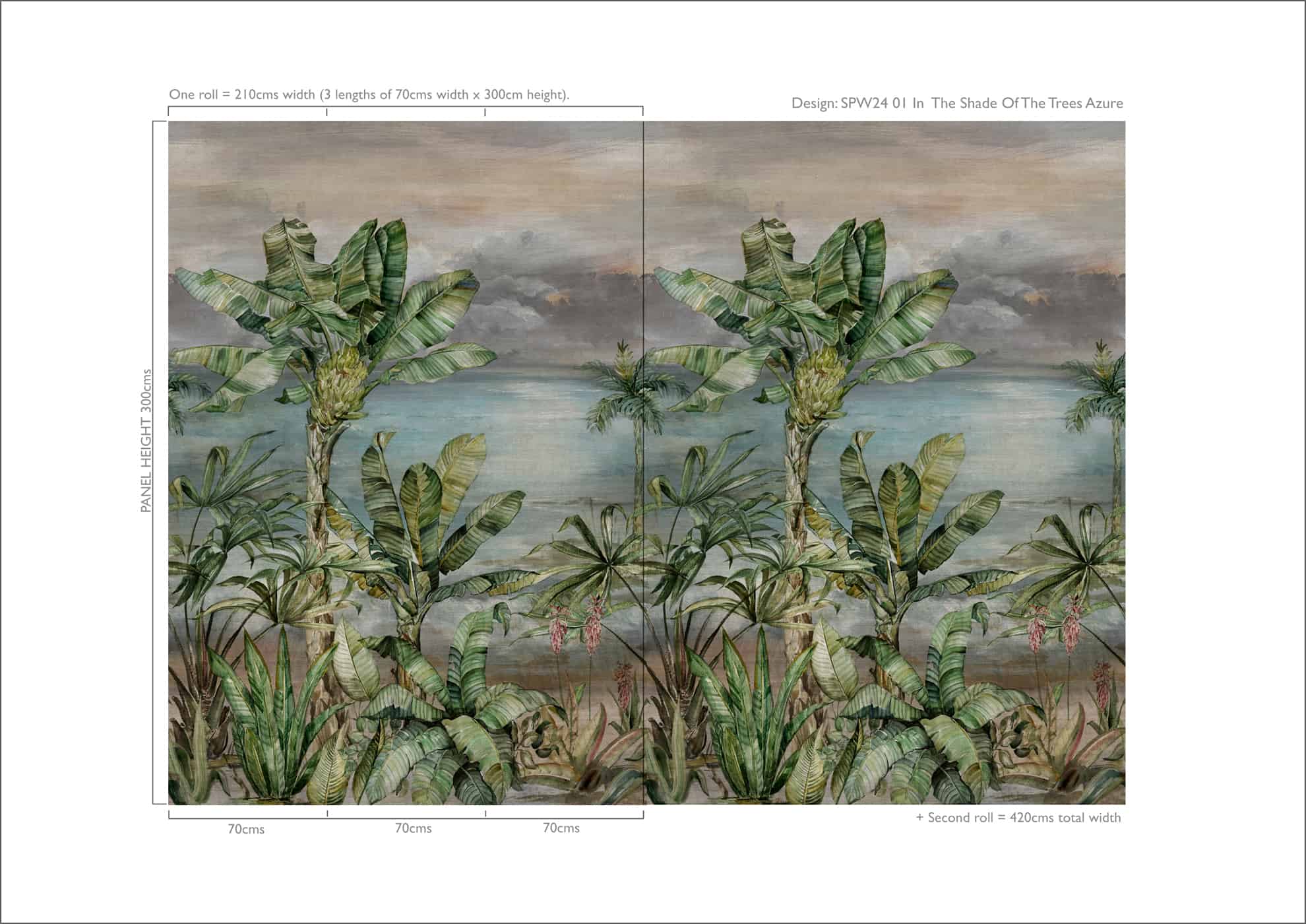 In the Shade of the Trees Wallpaper by Sidney Paul & Co
