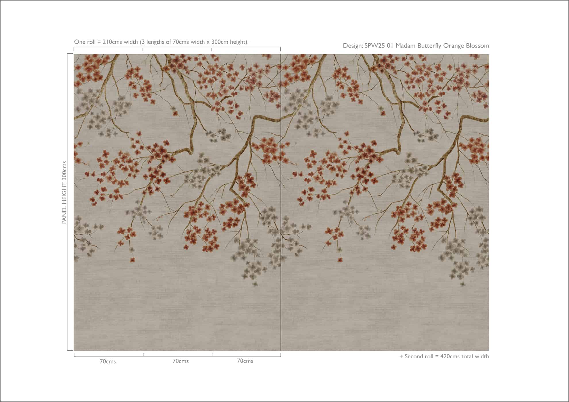 Madam Butterfly Wallpaper by Sidney Paul & Co