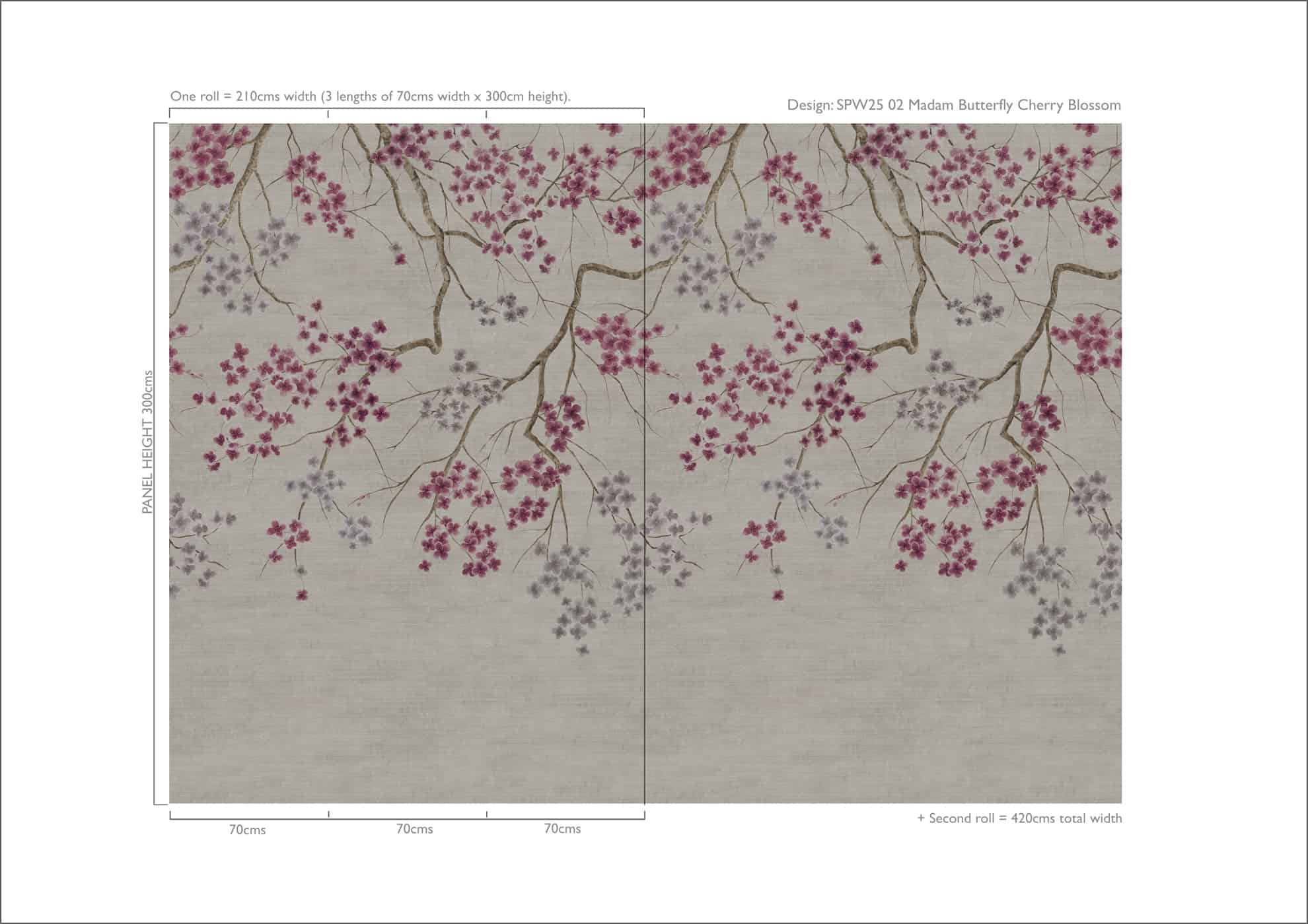 Madam Butterfly Wallpaper by Sidney Paul & Co