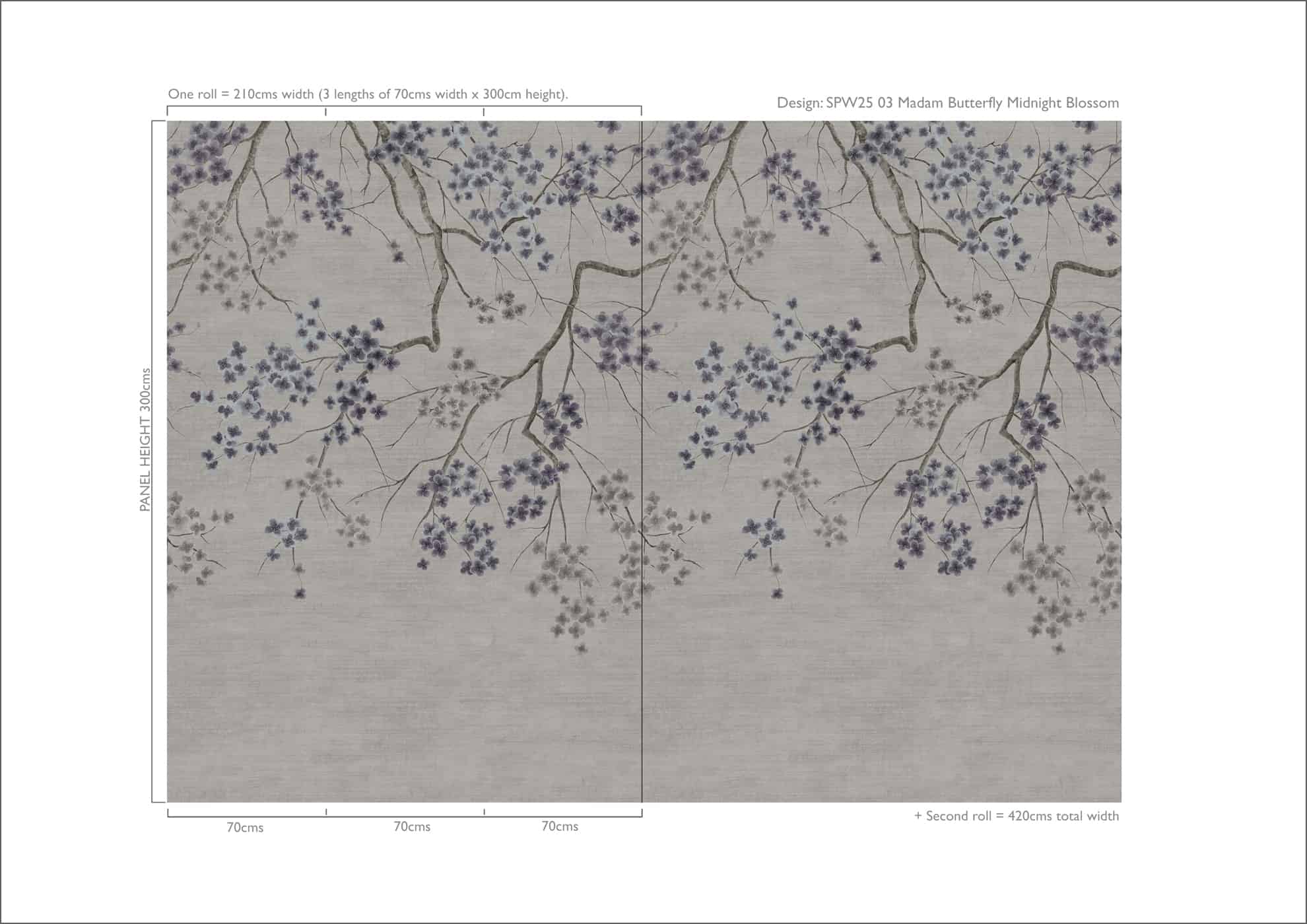 Madam Butterfly Wallpaper by Sidney Paul & Co