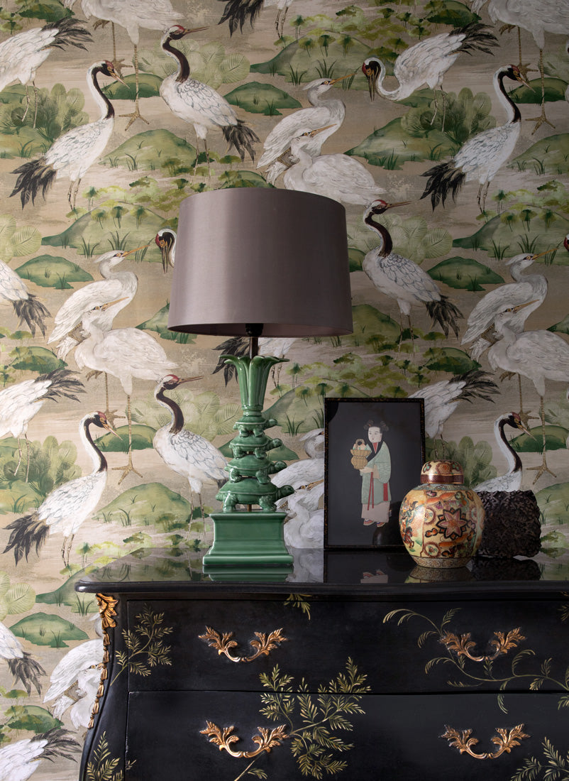 Les Oiseaux Du Lac Wallpaper by Sidney Paul & Co