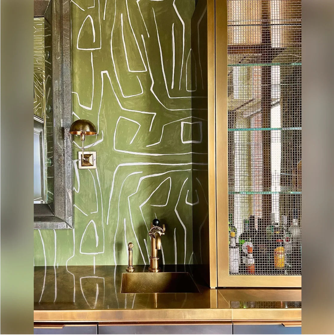 Graffito Wallpaper by Kelly Wearstler