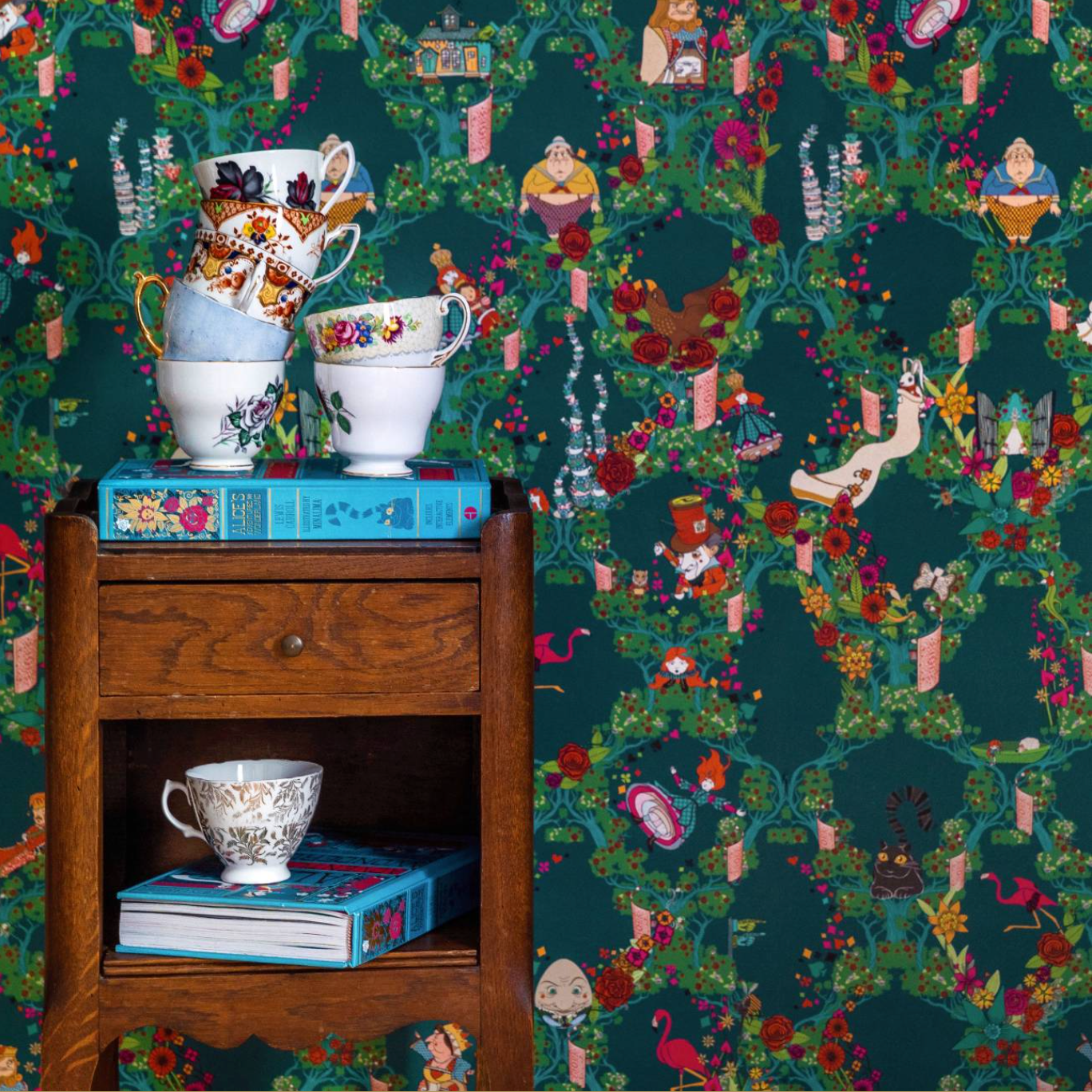 Alice's Adventures in Wonderland Wallpaper by MinaLima