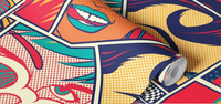 Retro Pin Mural by HappyWall