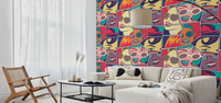 Retro Pin Mural by HappyWall