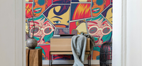 Retro Pin Mural by HappyWall