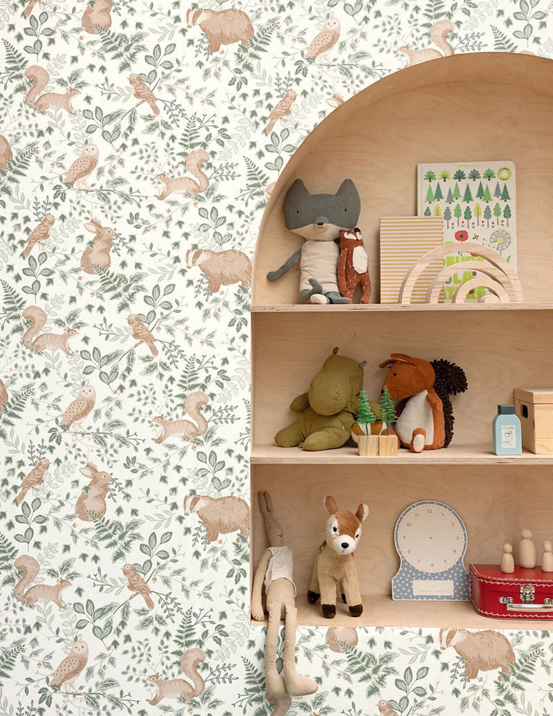 Sneaky Woods (Se Faufiler) Wallpaper by Casadeco