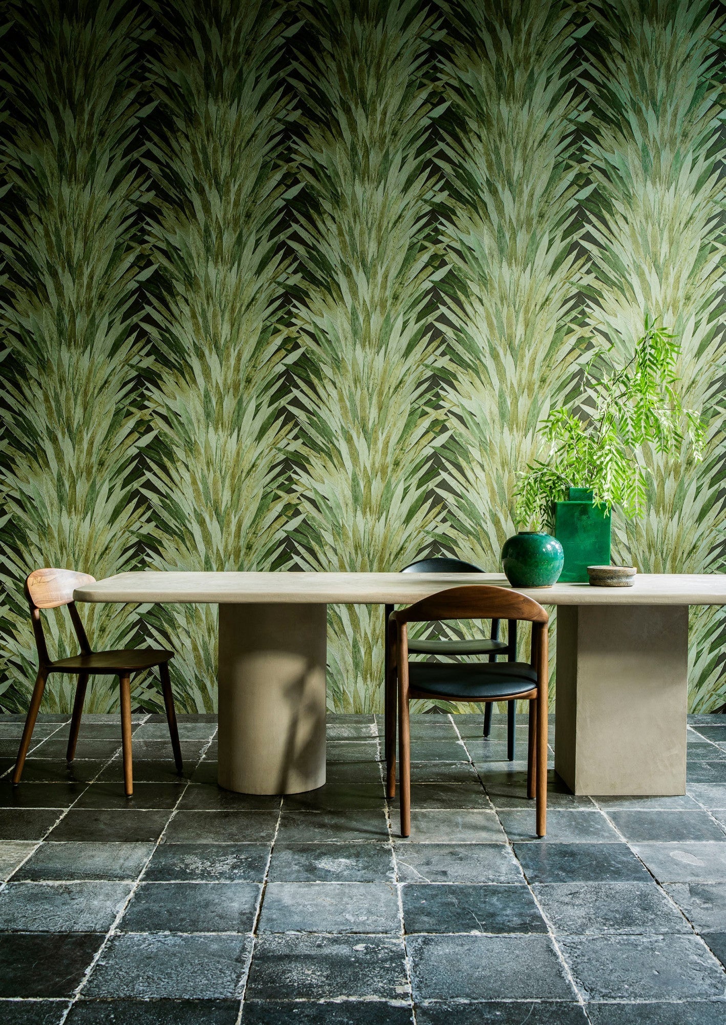 Abanico Leaf Wallpaper