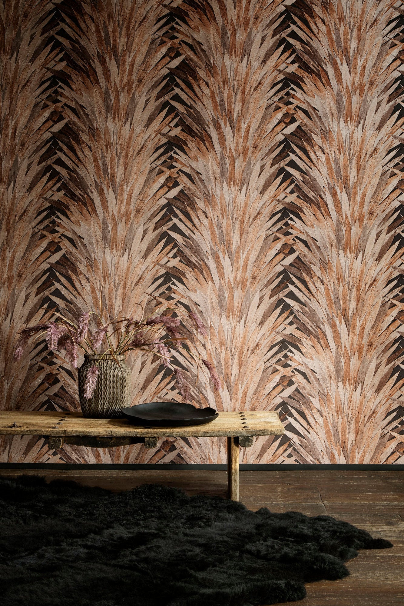 Abanico Leaf Wallpaper