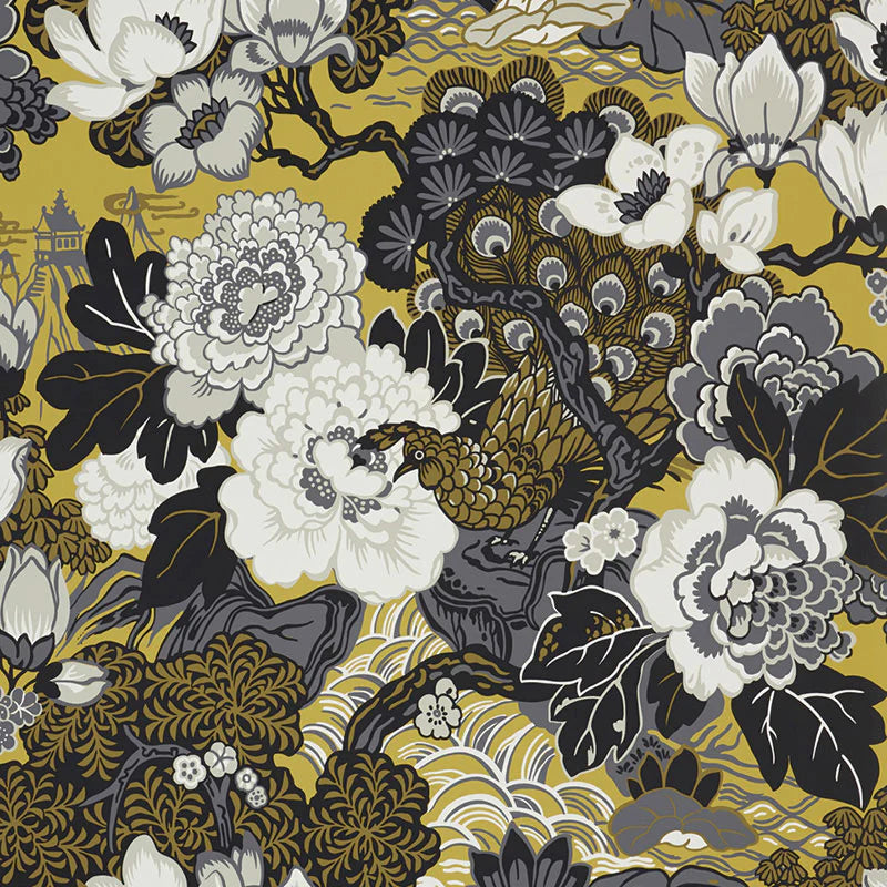 Shanghai Peacock Wallpaper by Schumacher