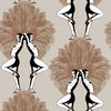 Metallic Bronze & Cream