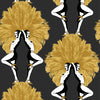 Metallic Gold & Black