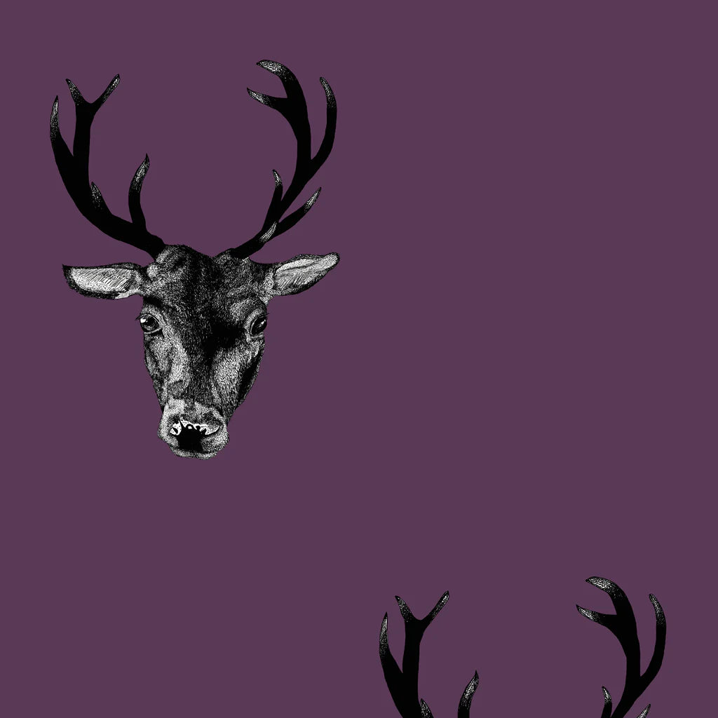 Stag Print Wallpaper ( Small Scale) by Graduate Collection