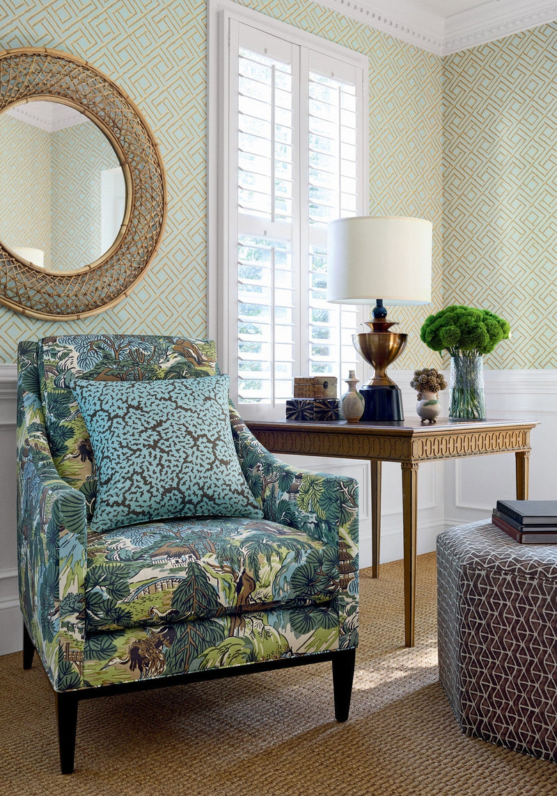 French Lattice Wallpaper