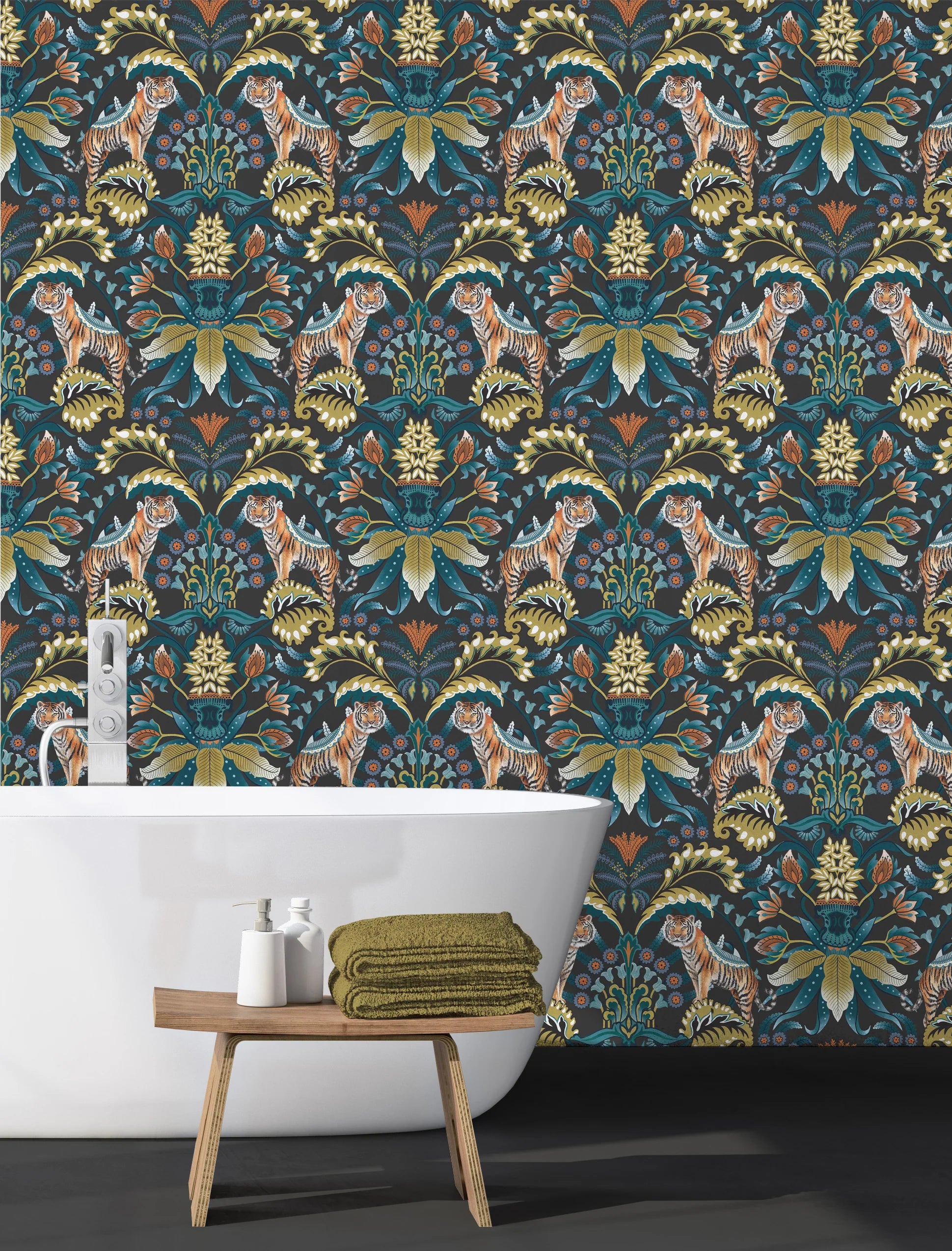 Exotic Tiger Wallpaper by Graduate Collection