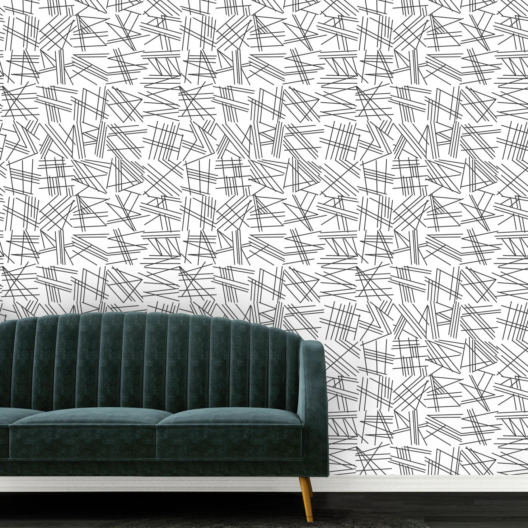 Tilt Flock Wallpaper by Erica Wakerly