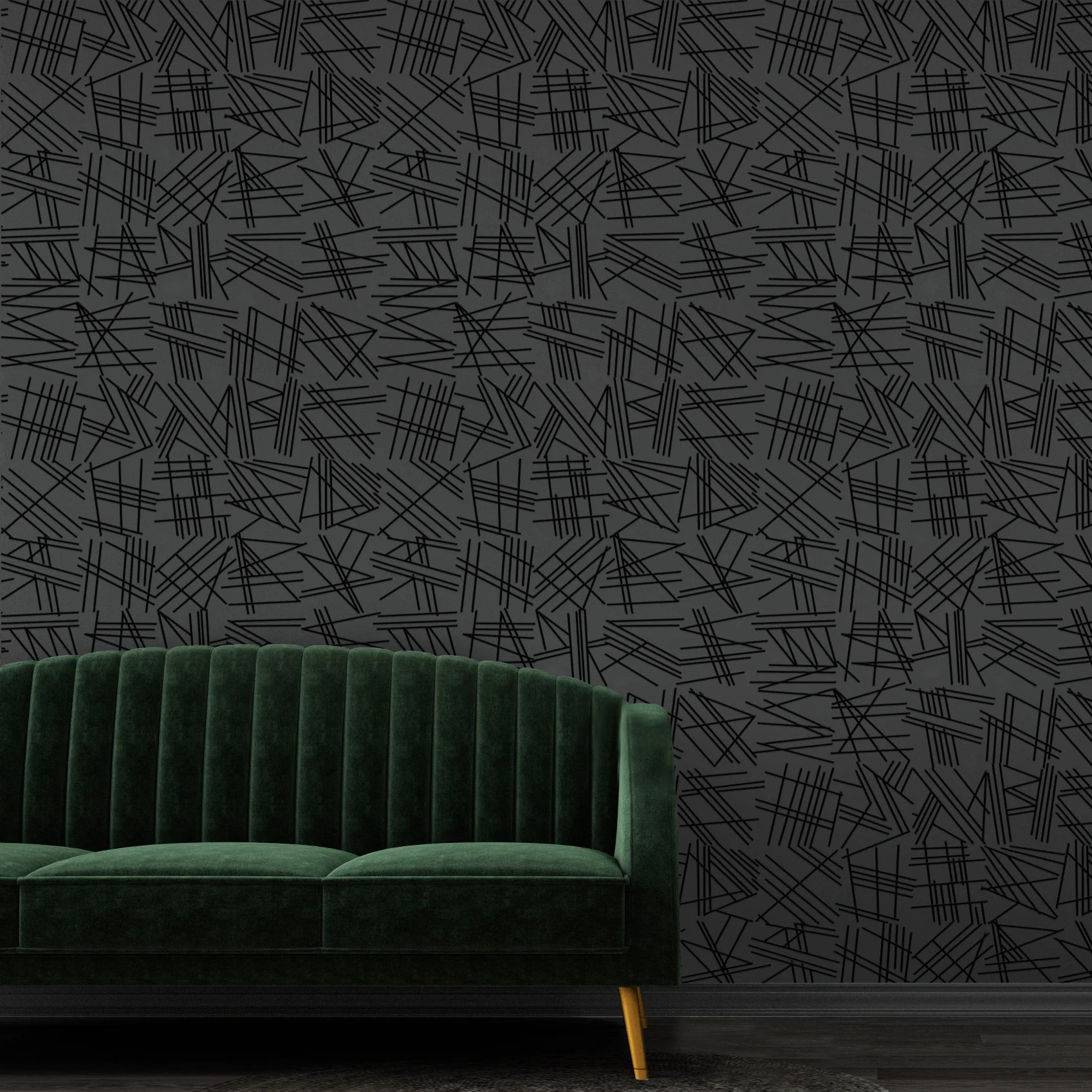 Tilt Flock Wallpaper by Erica Wakerly