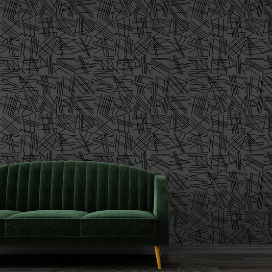 Tilt Flock Wallpaper by Erica Wakerly