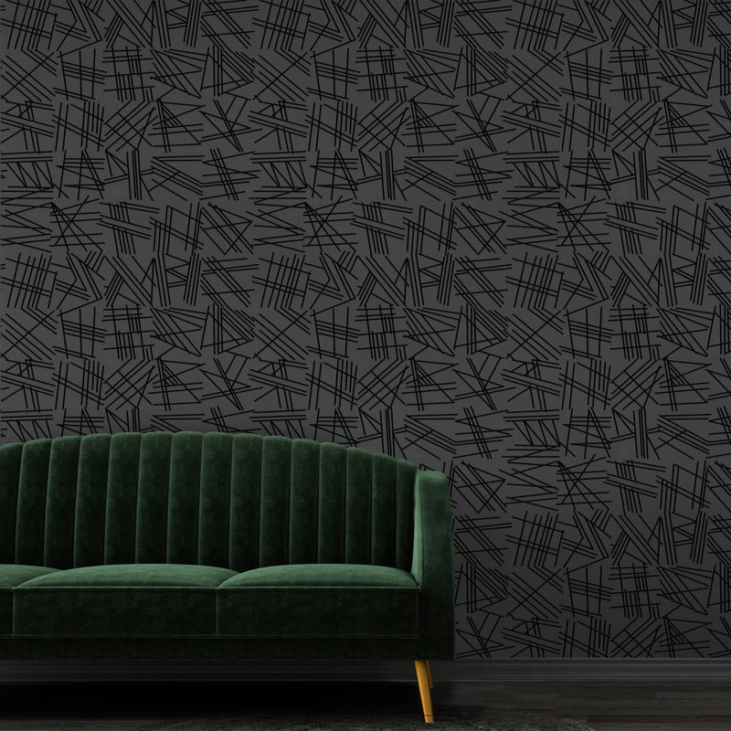 Tilt Flock Wallpaper by Erica Wakerly
