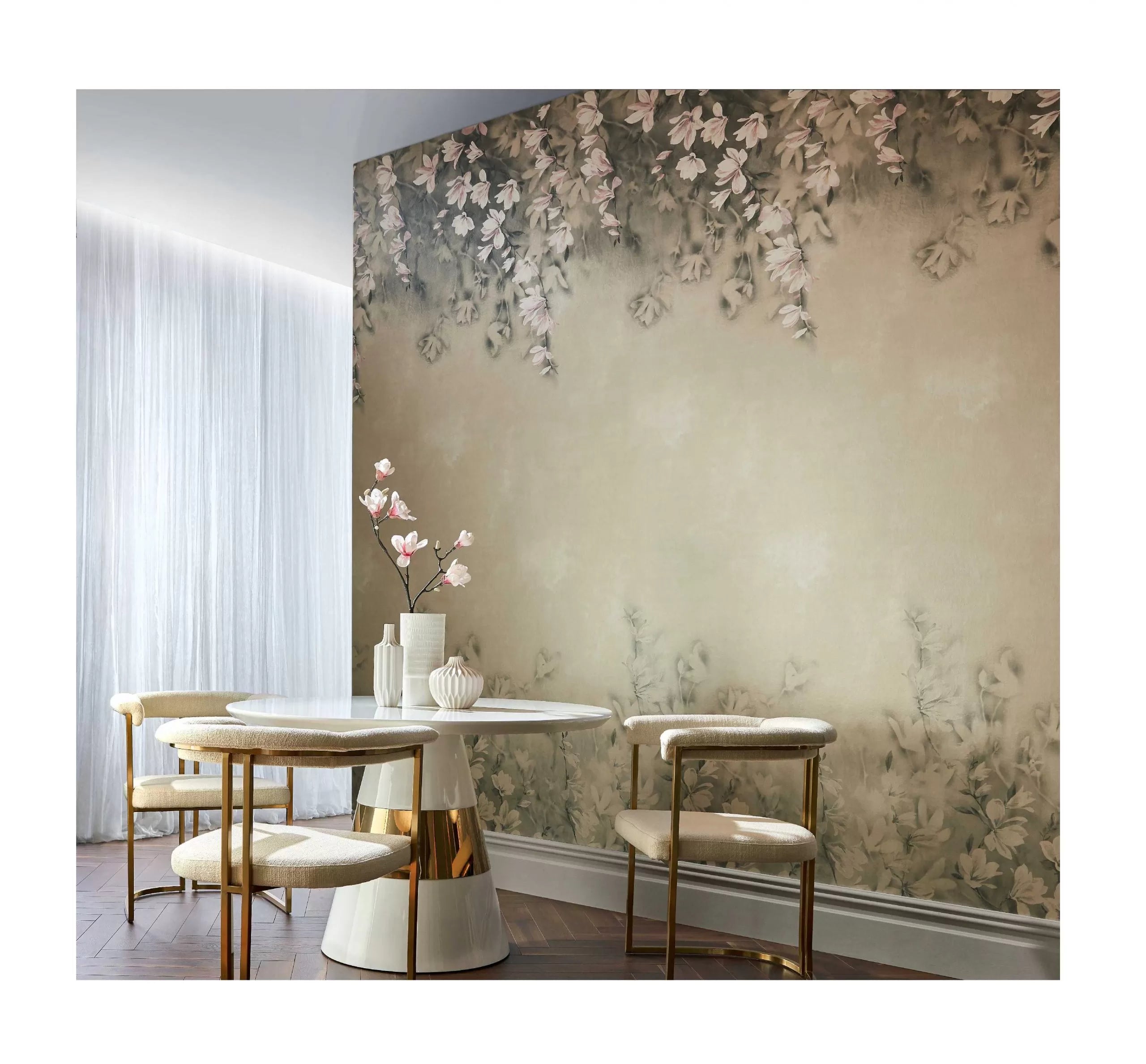 Trailing Magnolia Luxury Floral Wallpaper by 1838
