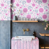 Velina Pink Peony Wallpaper by Olenka Design