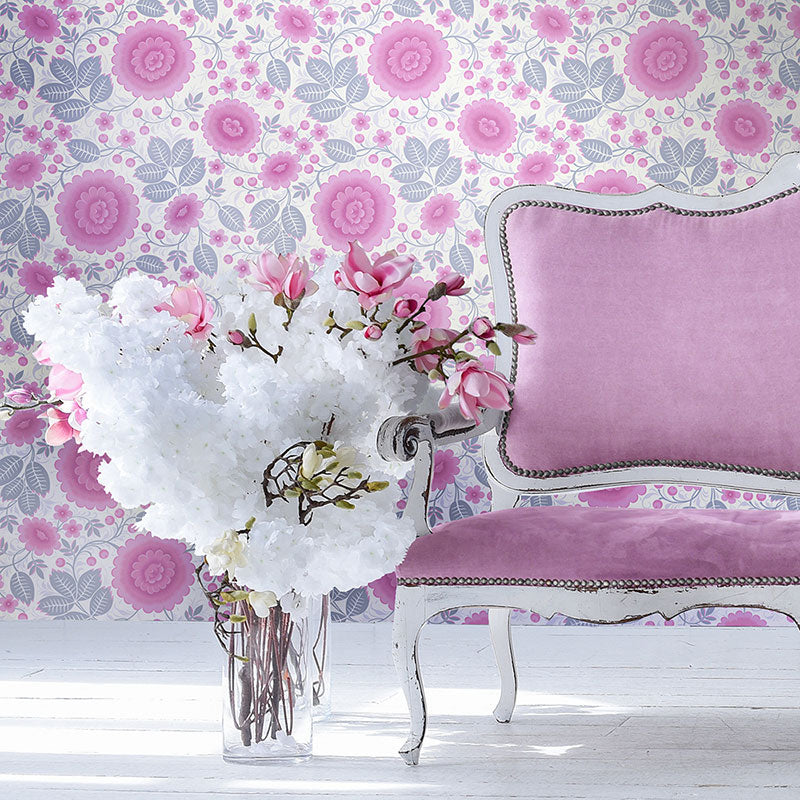 Velina Pink Peony Wallpaper