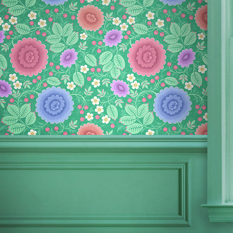 Velina Spring Garden Wallpaper