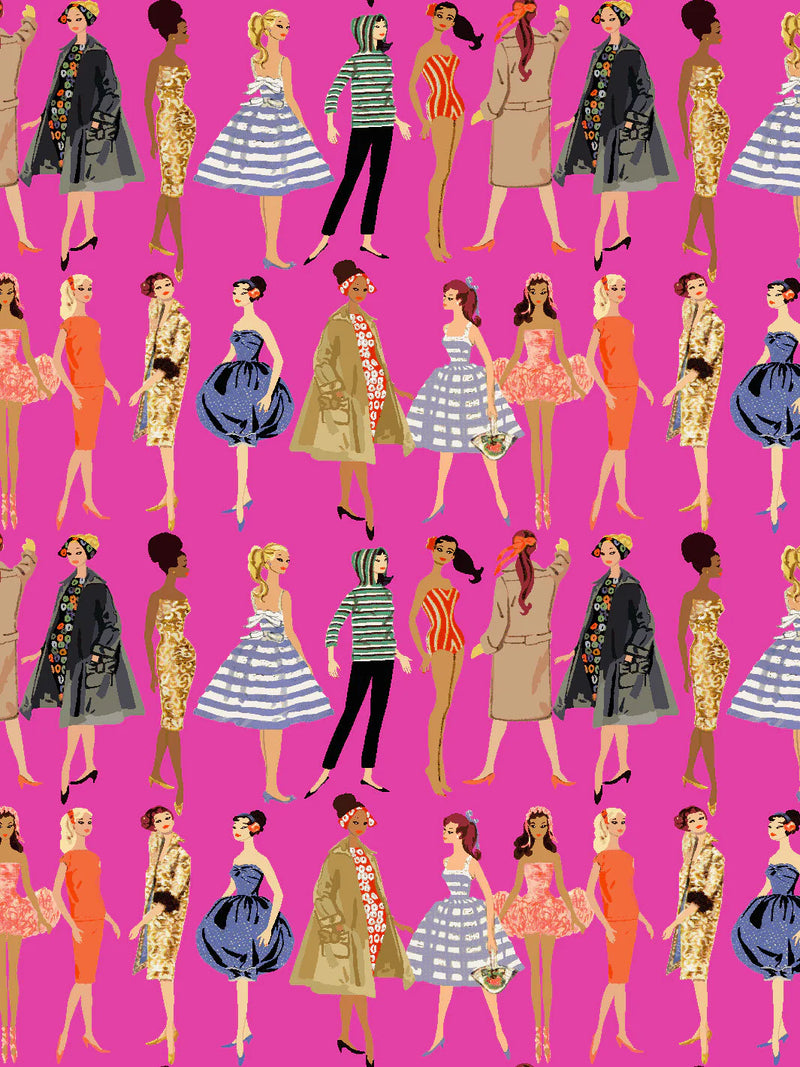 Vintage Illustration Wallpaper - 219 Barbie Collection