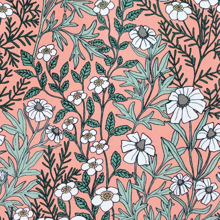 Feverfew Wallpaper by Abigail Borg