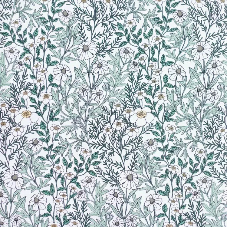 Feverfew Wallpaper by Abigail Borg