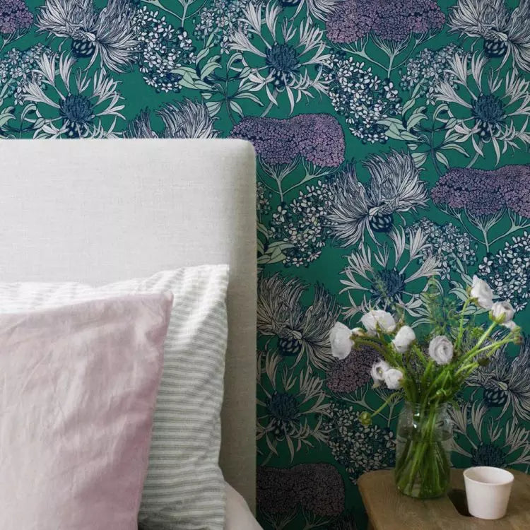 Hello Yarrow Wallpaper by Abigail Borg