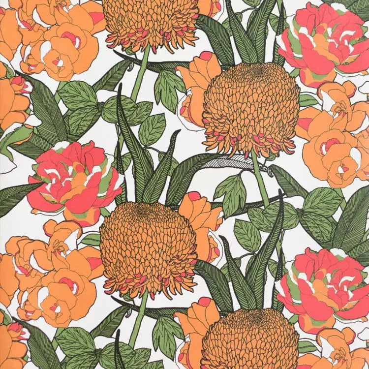 Mr Chrysanth Wallpaper by Abigail Borg