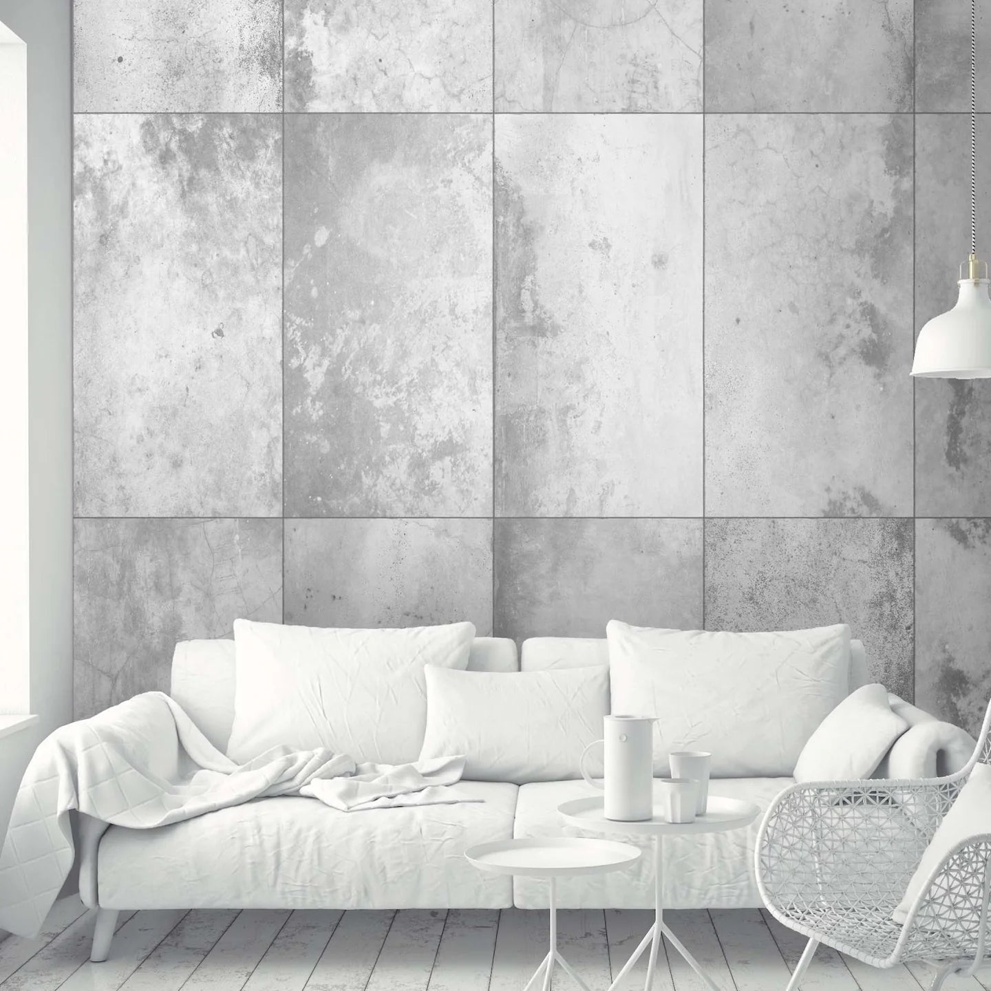 Concrete Panel Wallpaper by Woodchip & Magnolia