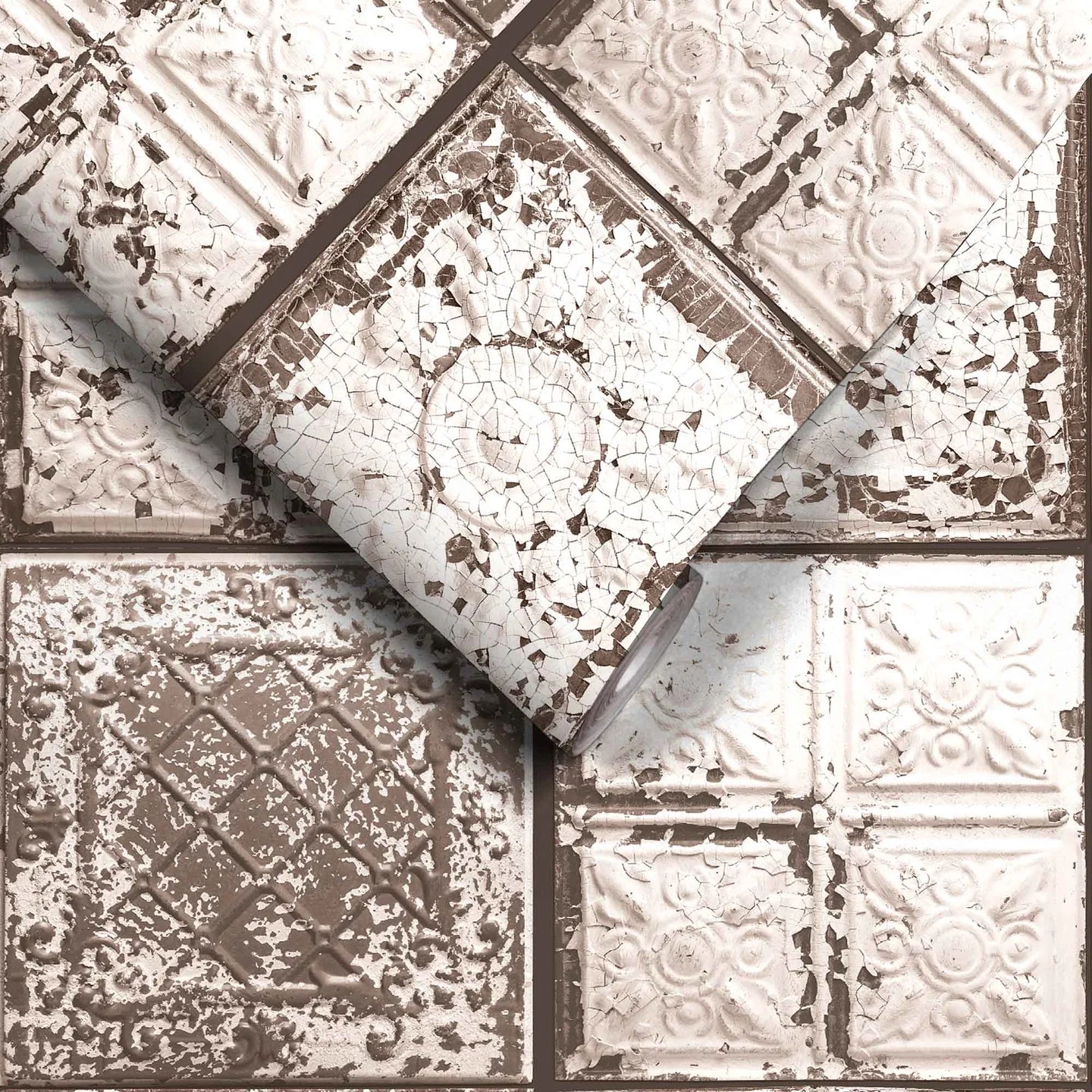Tin Tile Wallpaper by Woodchip & Magnolia