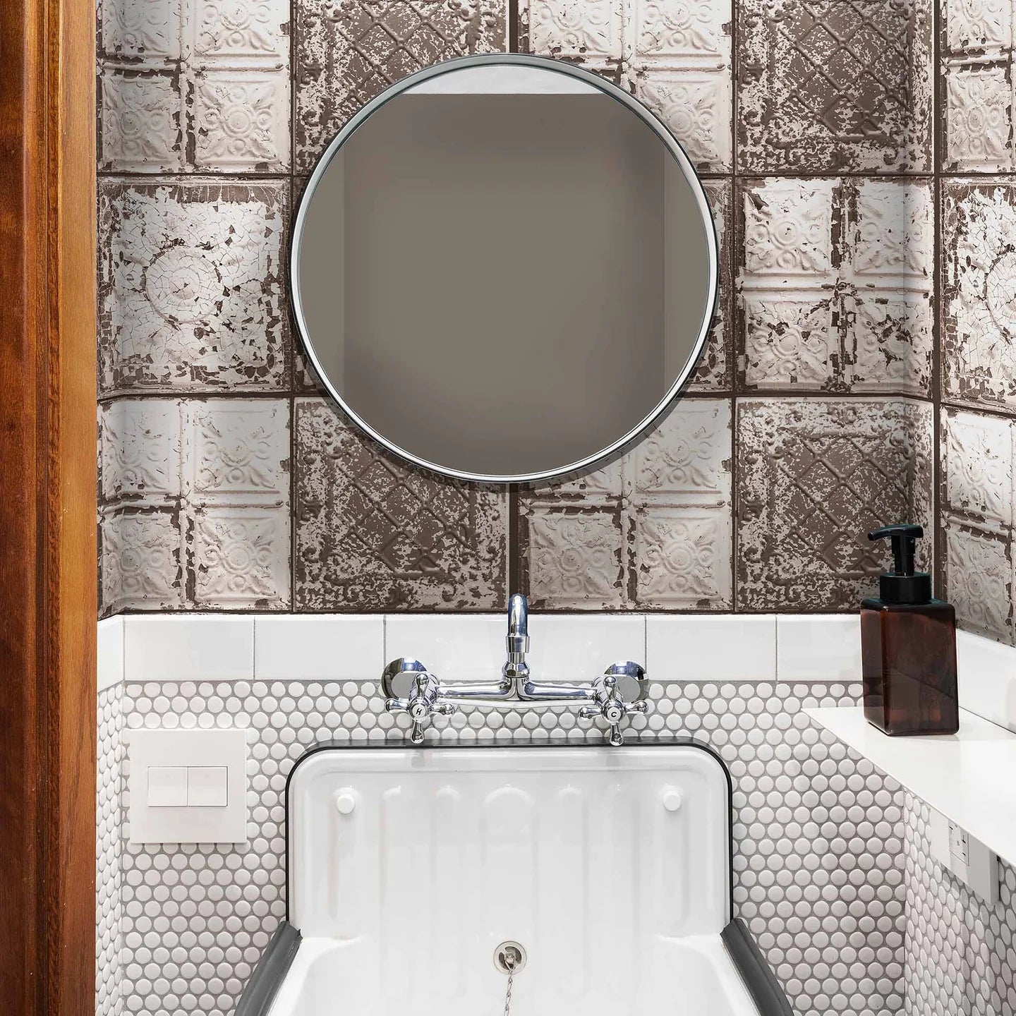 Tin Tile Wallpaper by Woodchip & Magnolia